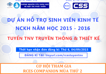 RCES tuyển Tình nguyện viên Truyền thông và Thiết kế