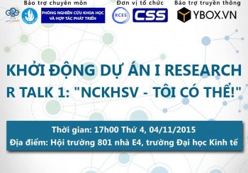 Sắp diễn ra: Khởi động dự án I RESEARCH mùa thứ 2