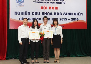 Kết quả Hội nghị nghiên cứu khoa học sinh viên cấp trường ĐHKT năm học 2015 – 2016